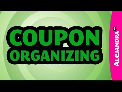 how to organize coupons