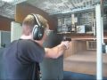 Shooting the Desert Eagle, again. This is not me but a friend in the video. The recoil makes him lost his ears protector.