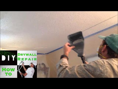 how to patch sand textured ceiling