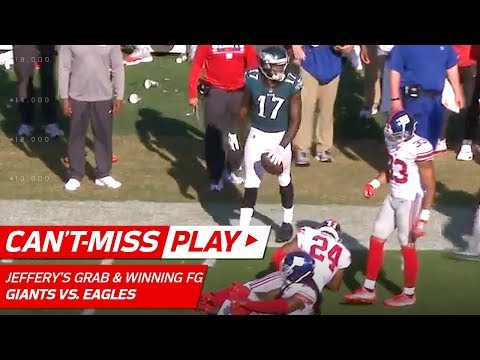 Video: Alshon Jeffery's Sick Catch Sets Up Game-Winning Field Goal! | Can't-Miss Play | NFL Wk 3 Highlights