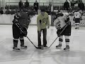 gotta be Dundas Kraft Hockeyville KD drop at centre ice Jr. C's Game