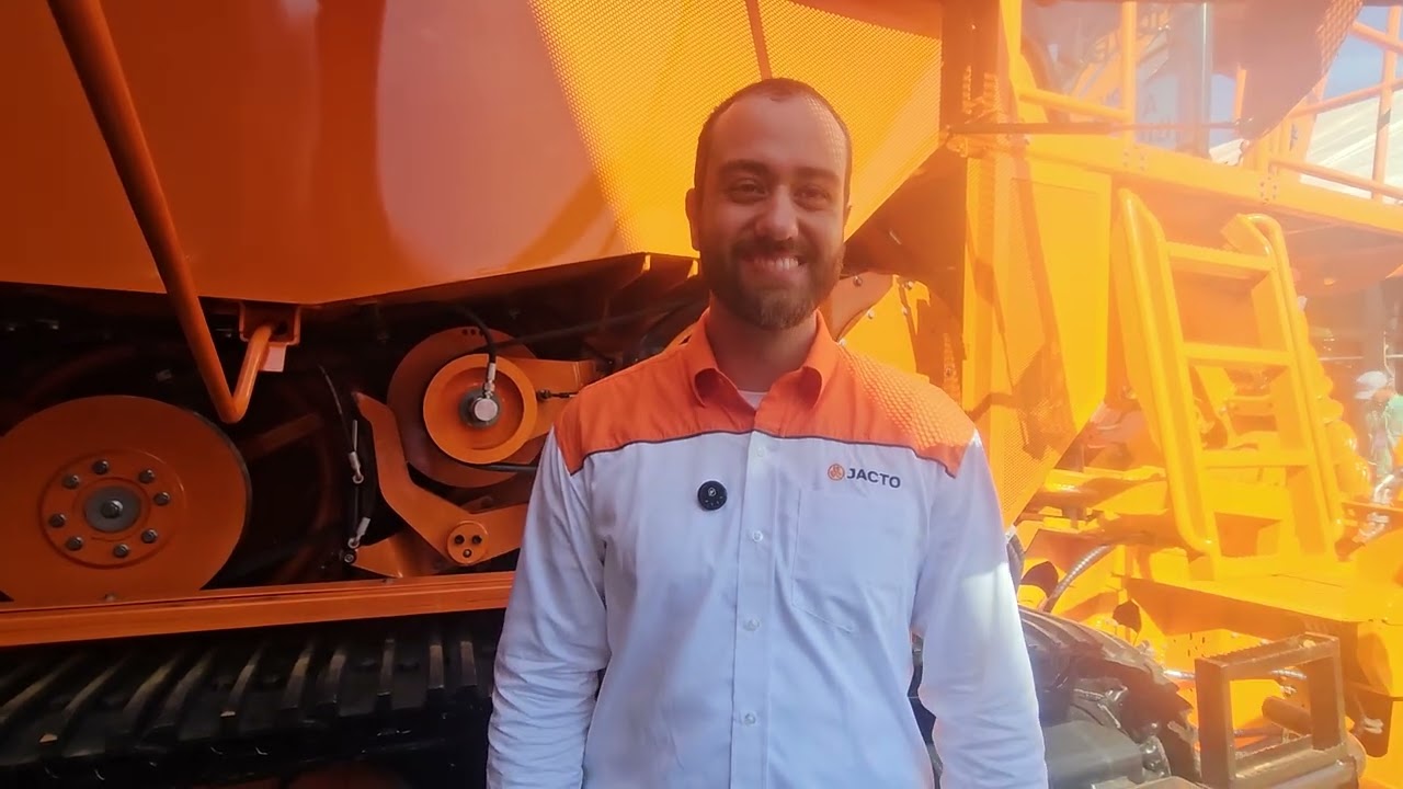 Jacto lança, na Agrishow 2026, a Hover 500,  colhedora de cana de duas linhas
