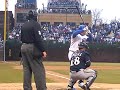 Kosuke Fukodome 1st at Bat Wrigley On deck 1st row view