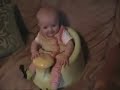 Baby Laughing at Chihuahua Dog