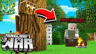 HUNTING the MOST WANTED Minecraft player in the wilderness!