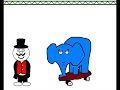 Tuffi the elephant takes a ride on Wuppertal's famous Schwebebahn.
