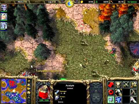 how to harvest lumber with undead in warcraft 3