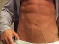 Bodybuilder / cover model Sagi Kalev abs