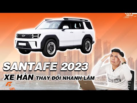 Hyundai SantaFe 2023 lộ diện, giữ truyền thống thay đổi nhanh như xe Hàn | GearUp Recap