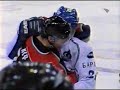 Alexander Ovechkin fights Oleg Tverdovsky