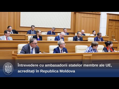 Președinta Maia Sandu a discutat cu ambasadorii statelor membre ale UE, acreditați în Republica Moldova