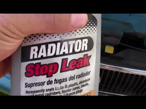 how to put stop leak in a radiator