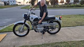 1966 Honda CL77 305 Scrambler Start Up