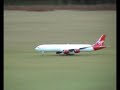 Virgin Atlantic RC airliner maiden flight