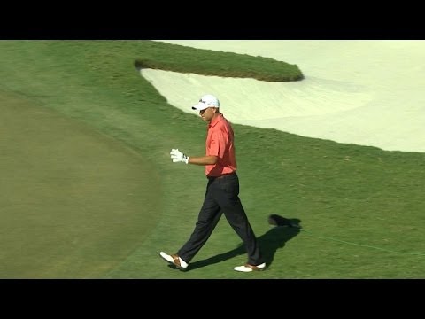 Shot - In the third round of the 2014 World Golf Championships - Cadillac Championship, Bill Haas chips in for birdie from the greenside bunker on the par-4 16th ho...