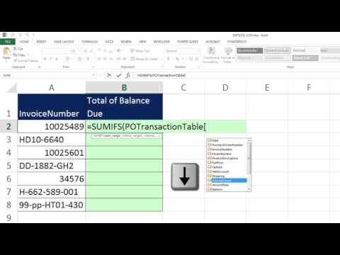 video-linktoworks-Excel Magic Trick 1251: SUMIFS & Table Formula...