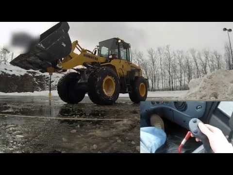 how to drive a wheel loader