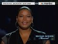 Queen Latifah eulogizes Michael Jackson and reads the Maya Angelou poem dedicated to the King of Pop, 