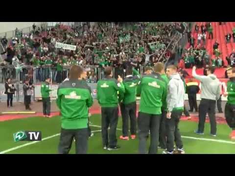 Werder-Fans in Leverkusen - 