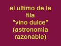 el ultimo de la fila