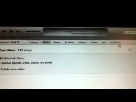 how to sync to ipod nano