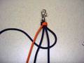 Paracord wrist lanyard made with the snake knot