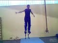 Training on 7MS Pro, Front flips, back flips, barani, X-out, splitkicks... :)