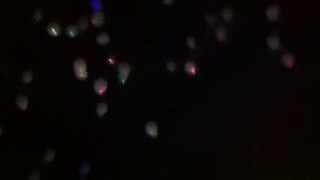 Largada de balões LED multicolor