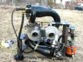 Twin turbo jet engine walk around