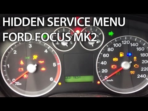 How to enter hidden service menu in Ford Focus MK2 (C-Max, secret factory mode, DTC)