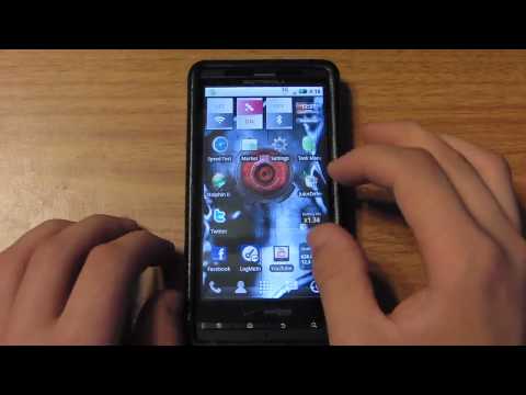 how to set up facebook on droid x
