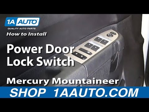 How To Install Replace Power Door Lock Switch 2002-05 Mercury Mountaineer