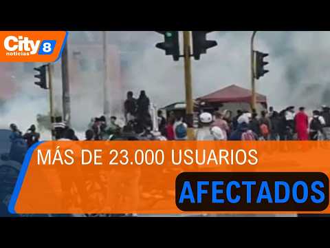 Jornada de protestas en la U. Distrital generó caos en la movilidad del ...