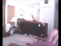 Spear through couch