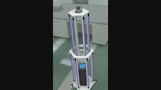 29 - Un robot con luz ultravioleta, desinfección eficiente para transporte público