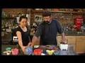 Hippy Gourmet at Cafe Gratitude making raw vegan 'Hummus'