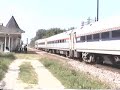 Amtrak train # 7 and 338 at Sturtevant, WI Amtrak train # 7 and 338 at Sturtevant, WI