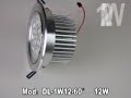 Downlight de LED 12W empotrable
