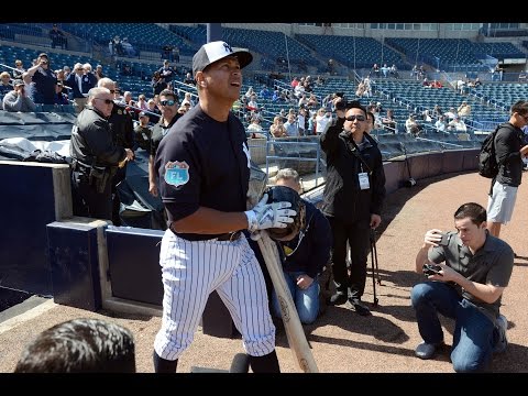 Video: Alex Rodriguez arrives at Yankees camp