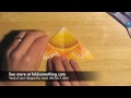 Оригами видеосхема закладки с сердечком 2
