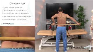 Como relajar las lumbares con un auto-masaje con palo.Fisioterapia-online.com