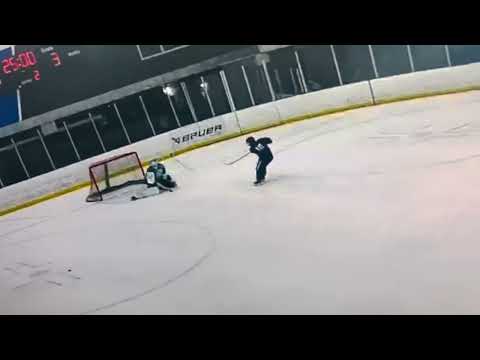 Foy with a snipe on a penalty shot to put team blue 4-3 @ The Fort Worth Brahmas pre-draft camp!