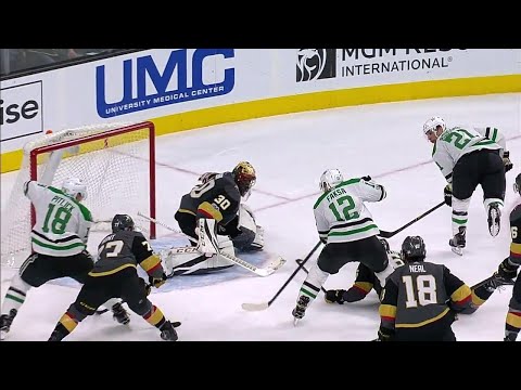 Video: Stars’ Faksa scores natural hat trick in 2nd period against Golden Knights