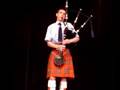 Andrew playing a bagpipe solo