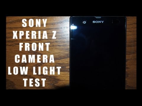 how to on front camera in sony xperia