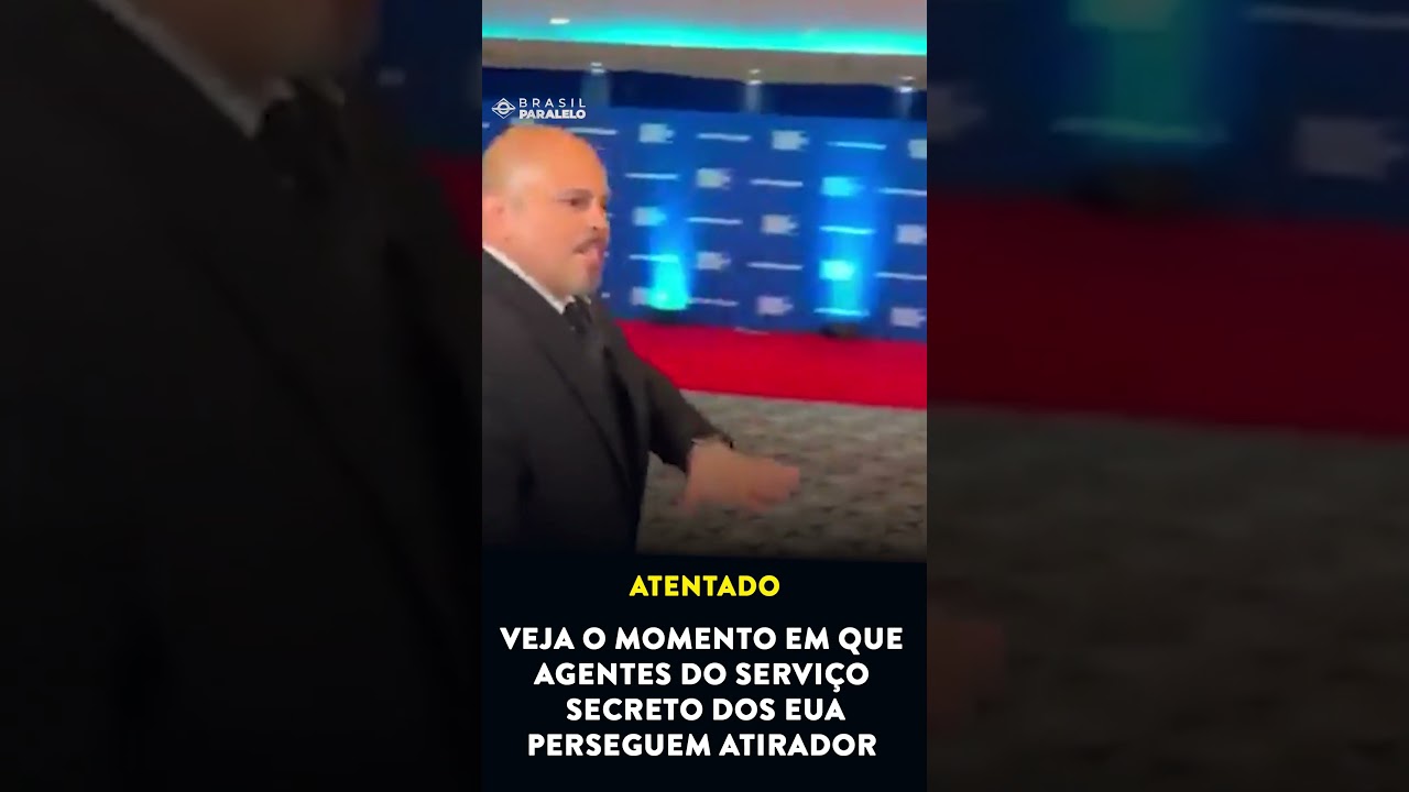 Veja o momento em que agentes do serviço secreto perseguem atirador nos EUA