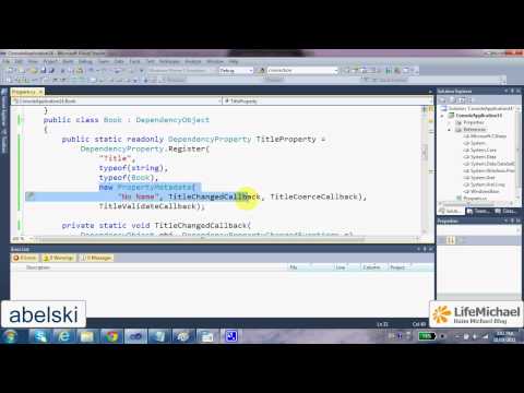how to define dependency property wpf