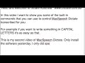 MacSpeech Dictate In Built Commands - www.dictate.com.au