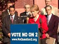Massachusetts District Attorney Martha Coakley, Somerville, MA Mayor Joseph Curtatone and Somerville, MA Pubilc Schools Superintendent Anthony Pierantozzi speak about the ballot issue.