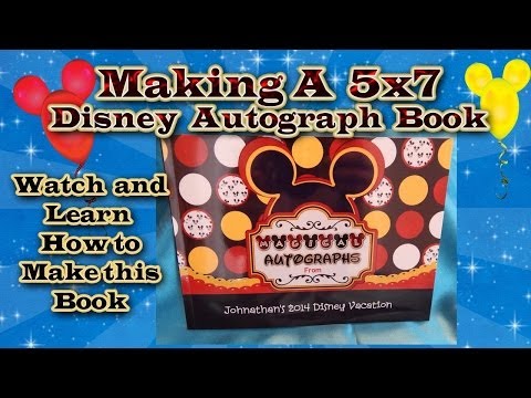 how to make your own disney autograph book